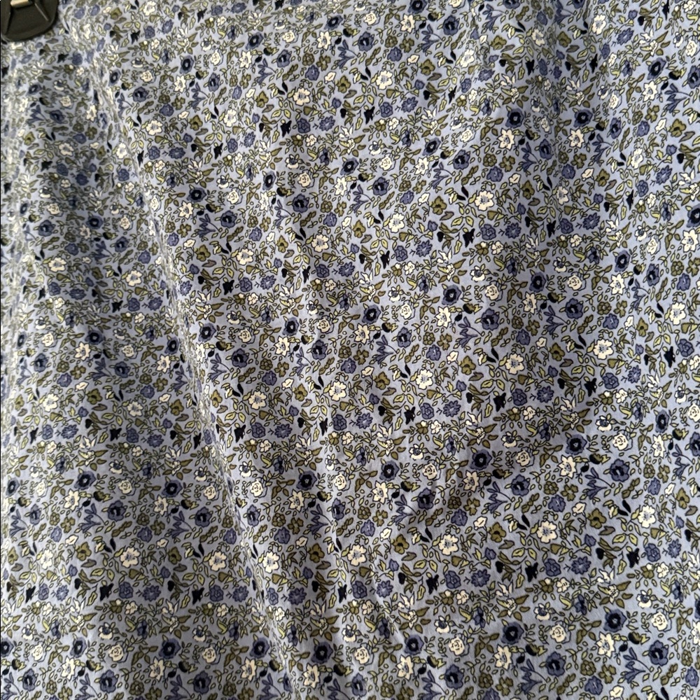 Faded Glory Blue Floral A-Line Skirt medium - Picture 2 of 6